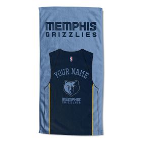 [Personalization Only] OFFICIAL NBA Jersey Personalized Beach Towel - Memphis Grizzlies