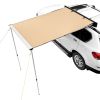 VEVOR Car Side Awning, Large 6.6' x 8.2' Shade Coverage Vehicle Awning, PU3000mm UV50+ Retractable Car Awning with Waterproof Storage Bag