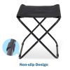 YSSOA Folding Camping Stool, Portable Collapsible Camp Stool, Folding Foot Rest for Lightweight Compact Chair