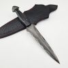 Vetus Dagger Knife with Sheath - Fixed Blade Martial Arts Knife - Dual Edge Blade For Outdoors;  Tactical;  Survival and EDC Double Edge Knife