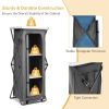 Folding Camping Storage Cabinet with 3 Shelves and Carry Bag