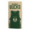 [Personalization Only] OFFICIAL NBA Jersey Personalized Beach Towel - Milwaukee Bucks