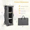 Folding Camping Storage Cabinet with 3 Shelves and Carry Bag