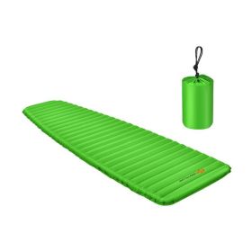 3 Inch Thick Inflatable Waterproof Camping Sleeping Pad (Color: Green)